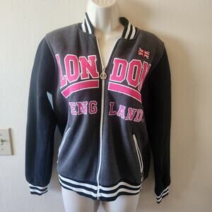 G-Crown London England Full Zip Jacket Large
